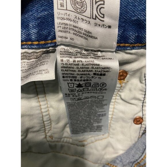 Levi’s 501 Cut Off Denim Jean Shorts-sz 29 - Picture 4 of 6